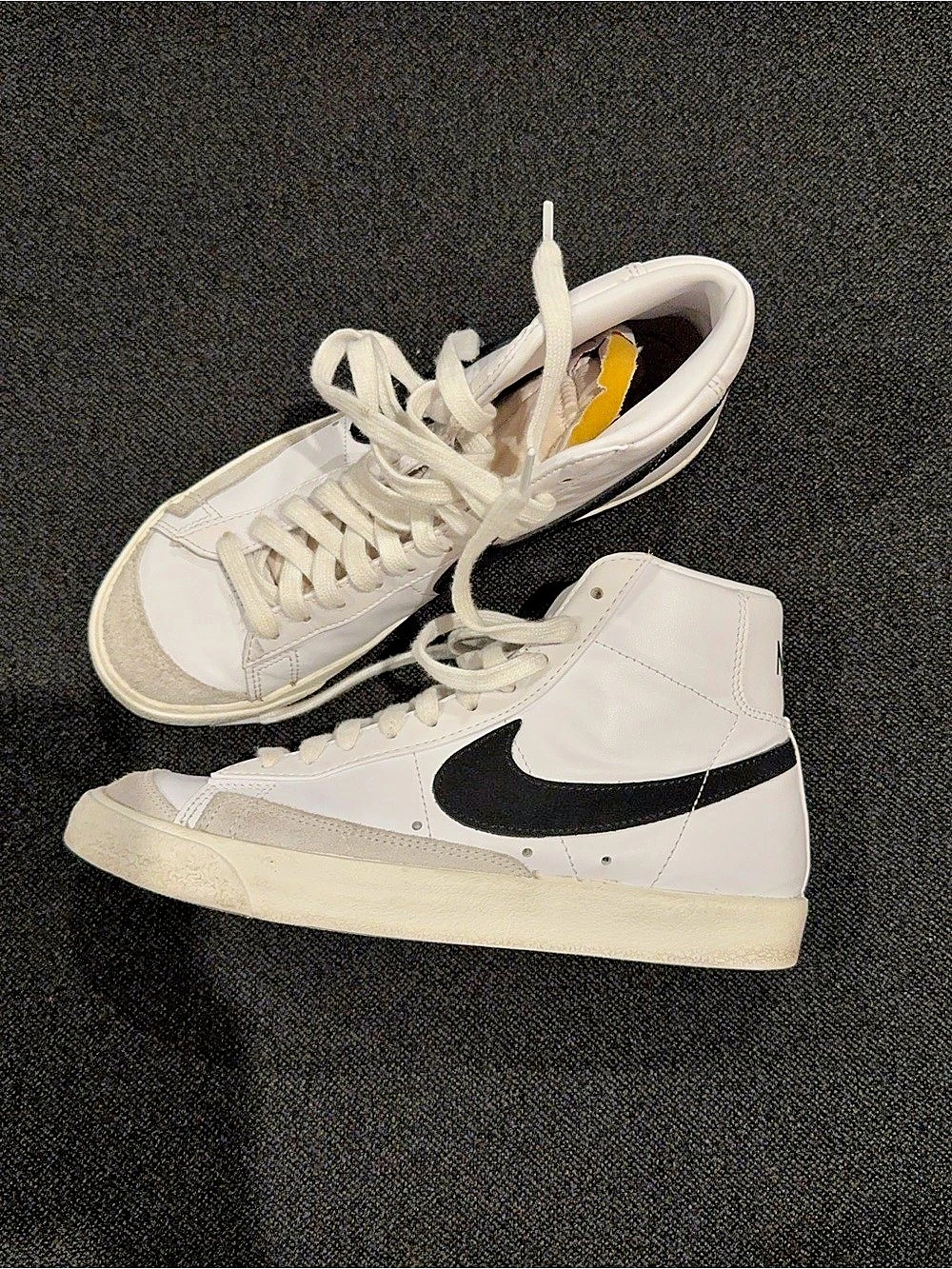 Nike Blazer Mid '77 Vintage White Black Sneakers White & Black